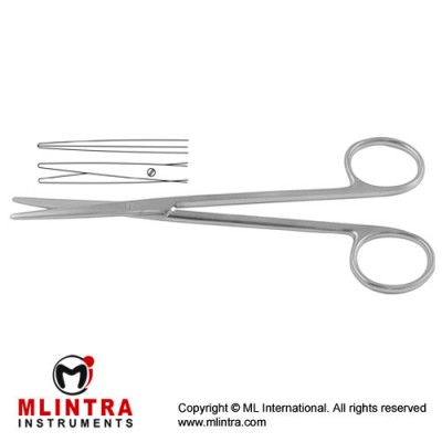 Metzenbaum-Fino Delicate Dissecting Scissor Straight - Blunt/Blunt - Slender Pattern Stainless Steel, 14.5 cm - 5 3/4"